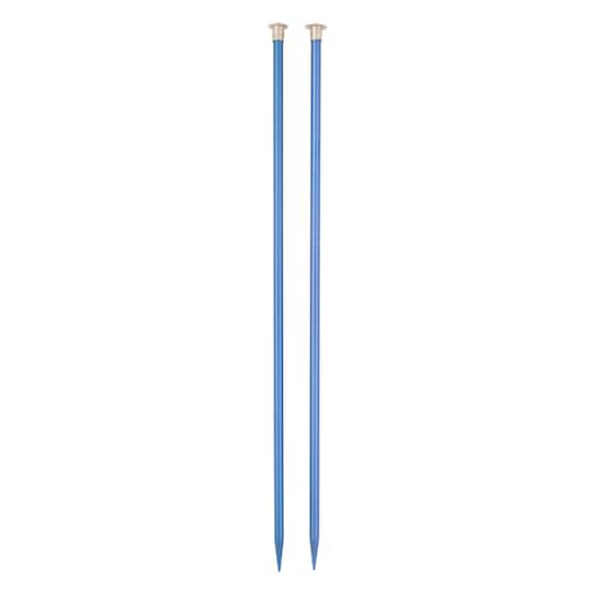 14" Anodized Aluminum Knitting Needles by Loops & Threads®